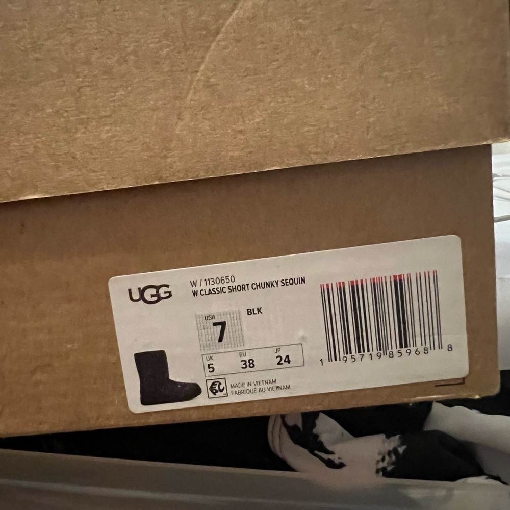 Short Black Sequin Boots